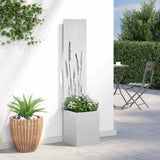 Schermo per privacy in giardino Traforo Argento 32 x 140 cm