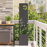 Schermo per privacy in giardino Traforo Nero 32 x 140 cm