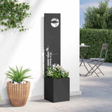 Schermo per privacy in giardino Traforo Nero 32 x 140 cm