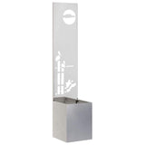 Schermo per privacy in giardino Traforo Argento 32 x 140 cm