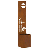 Schermo per privacy in giardino Traforo Ruggine 32 x 140 cm