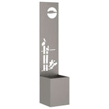 Schermo per privacy in giardino Traforo Ruggine 32 x 150 cm