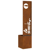 Schermo per privacy in giardino Traforo Ruggine 32 x 140 cm