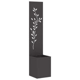 Schermo per privacy in giardino Floreale Nero 32 x 140 cm