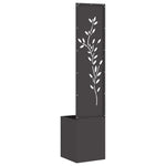 Schermo per privacy in giardino Floreale Nero 32 x 140 cm