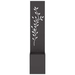 Schermo per privacy in giardino Floreale Nero 32 x 140 cm