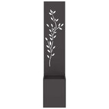 Schermo per privacy in giardino Floreale Nero 32 x 140 cm