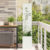 Schermo per privacy in giardino Floreale Bianco 32 x 140 cm
