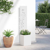 Schermo per privacy in giardino Floreale Bianco 32 x 140 cm