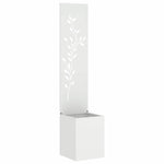 Schermo per privacy in giardino Floreale Bianco 32 x 140 cm