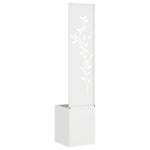 Schermo per privacy in giardino Floreale Bianco 32 x 140 cm