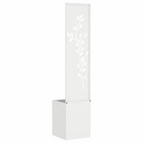 Schermo per privacy in giardino Floreale Bianco 32 x 140 cm