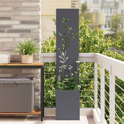 Schermo per privacy in giardino Floreale Antracite 32 x 140 cm