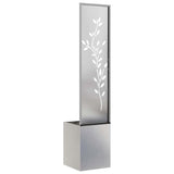 Schermo per privacy in giardino Floreale Argento 32 x 140 cm
