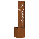 Schermo per privacy in giardino Floreale Ruggine 32 x 140 cm