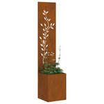 Schermo per privacy in giardino Floreale Ruggine 32 x 140 cm