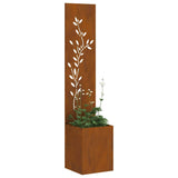 Schermo per privacy in giardino Floreale Ruggine 32 x 140 cm