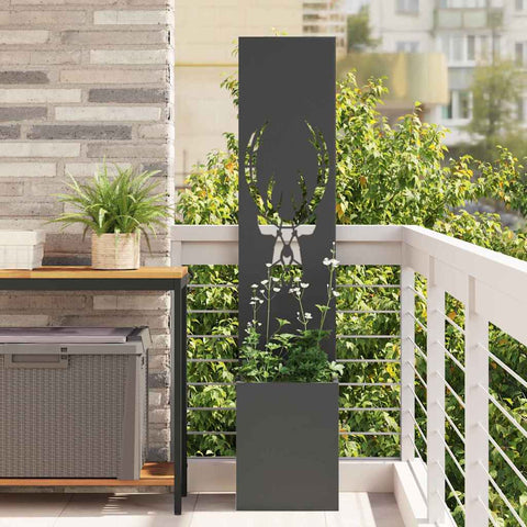 Schermo per privacy in giardino Stampa animale Nero 32 x 140 cm