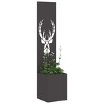 Schermo per privacy in giardino Stampa animale Nero 32 x 140 cm