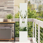 Schermo per privacy in giardino Bianco 32 x 140 cm