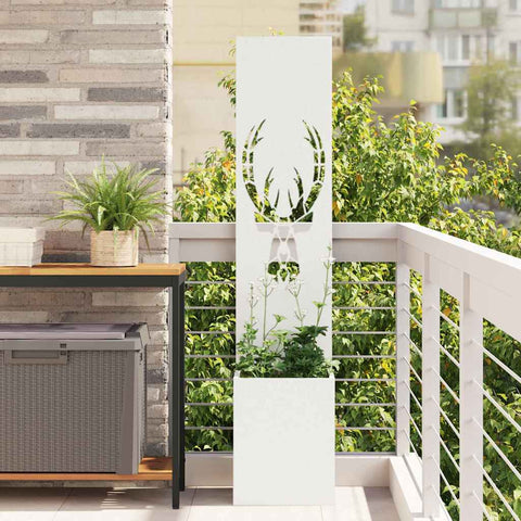 Schermo per privacy in giardino Bianco 32 x 140 cm