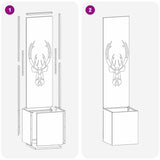 Schermo per privacy in giardino Antracite 32 x 140 cm