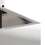 Schermo per privacy in giardino Argento 32 x 140 cm