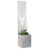 Schermo per privacy in giardino Argento 32 x 140 cm