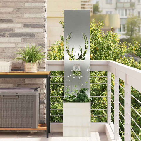 Schermo per privacy in giardino Argento 32 x 140 cm