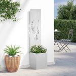 Schermo per privacy in giardino Argento 32 x 140 cm
