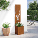 Schermo per privacy in giardino Ruggine 32 x 140 cm