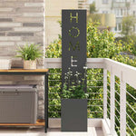 Schermo per privacy in giardino Traforo Nero 32 x 140 cm