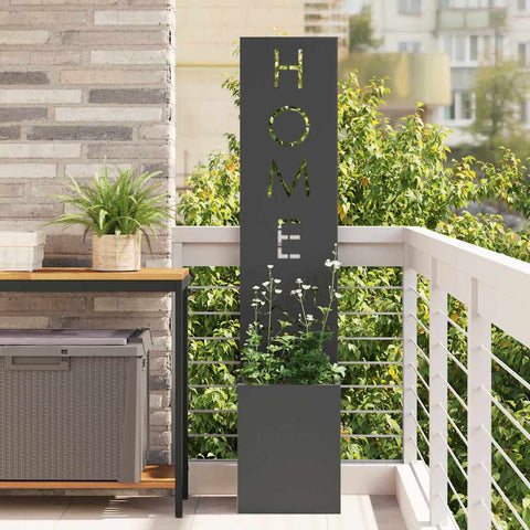 Schermo per privacy in giardino Traforo Nero 32 x 140 cm