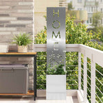 Schermo per privacy in giardino Traforo Argento 32 x 140 cm