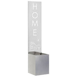Schermo per privacy in giardino Traforo Argento 32 x 140 cm