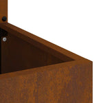 Schermo per privacy in giardino Traforo Ruggine 32 x 140 cm