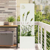 Schermo per privacy in giardino Traforo Bianco 50 x 150 cm