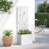 Schermo per privacy in giardino Traforo Bianco 50 x 150 cm