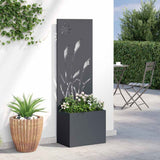 Schermo per privacy in giardino Traforo Antracite 50 x 140 cm