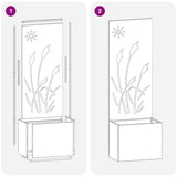 Schermo per privacy in giardino Traforo Argento 50 x 150 cm