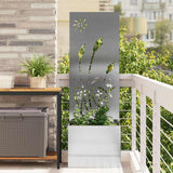 Schermo per privacy in giardino Traforo Argento 50 x 150 cm
