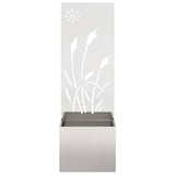 Schermo per privacy in giardino Traforo Argento 50 x 150 cm