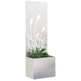 Schermo per privacy in giardino Traforo Argento 50 x 150 cm