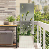 Schermo per privacy in giardino Traforo Argento 50 x 140 cm