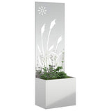 Schermo per privacy in giardino Traforo Argento 50 x 140 cm