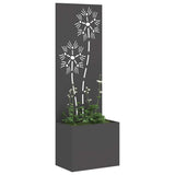 Schermo per privacy in giardino Floreale Nero 50 x 140 cm