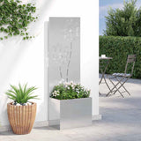Schermo per privacy in giardino Floreale Argento 50 x 140 cm
