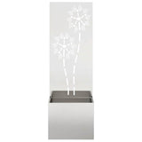 Schermo per privacy in giardino Floreale Argento 50 x 140 cm