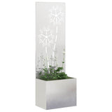 Schermo per privacy in giardino Floreale Argento 50 x 140 cm
