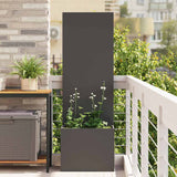 Schermo per privacy in giardino Traforo Nero 50 x 140 cm